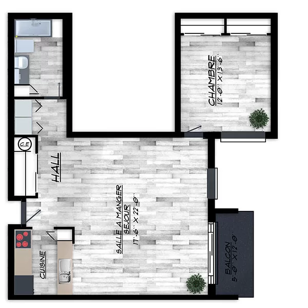 3 ½ à partir de 1195$/mois                                      
