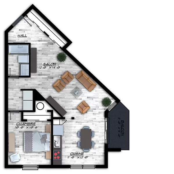 3 ½ à partir de 1175$/mois