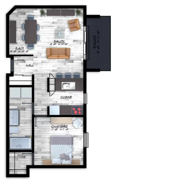 3 ½ à partir de 1175$/mois