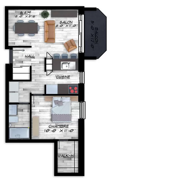 3 ½ à partir de 1175$/mois