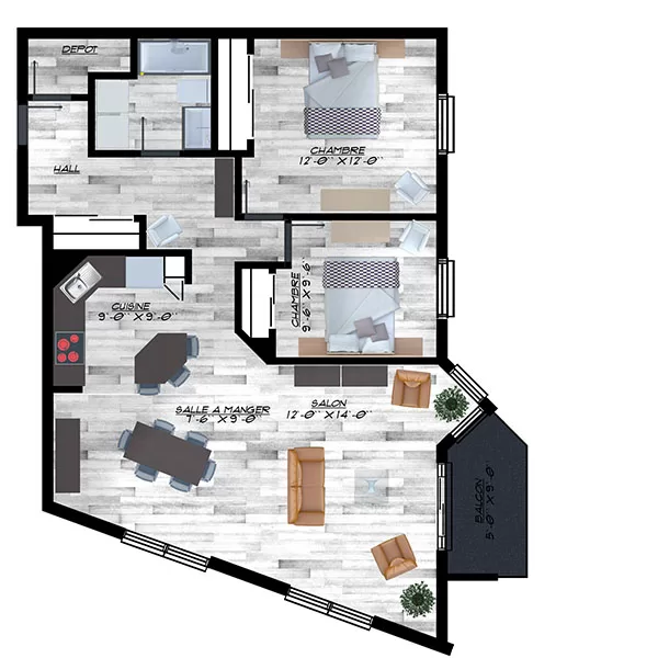 4 ½ à partir de 1285$/mois