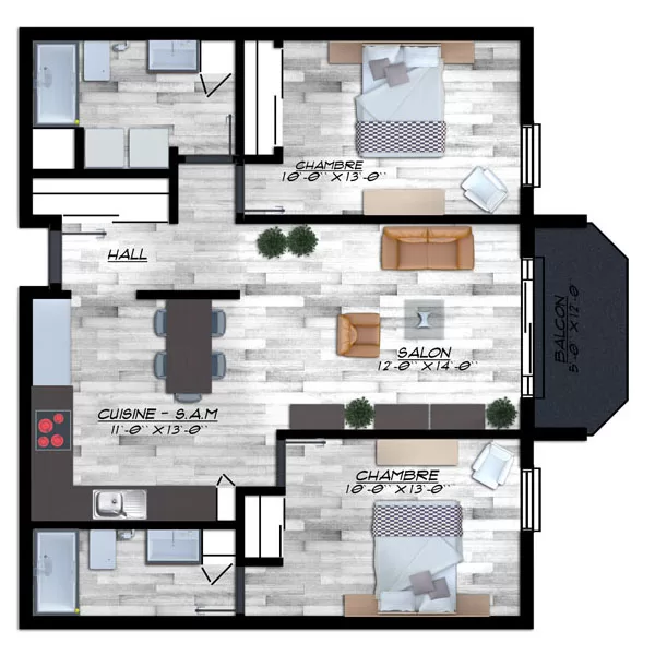 4 ½ à partir de 1285$/mois